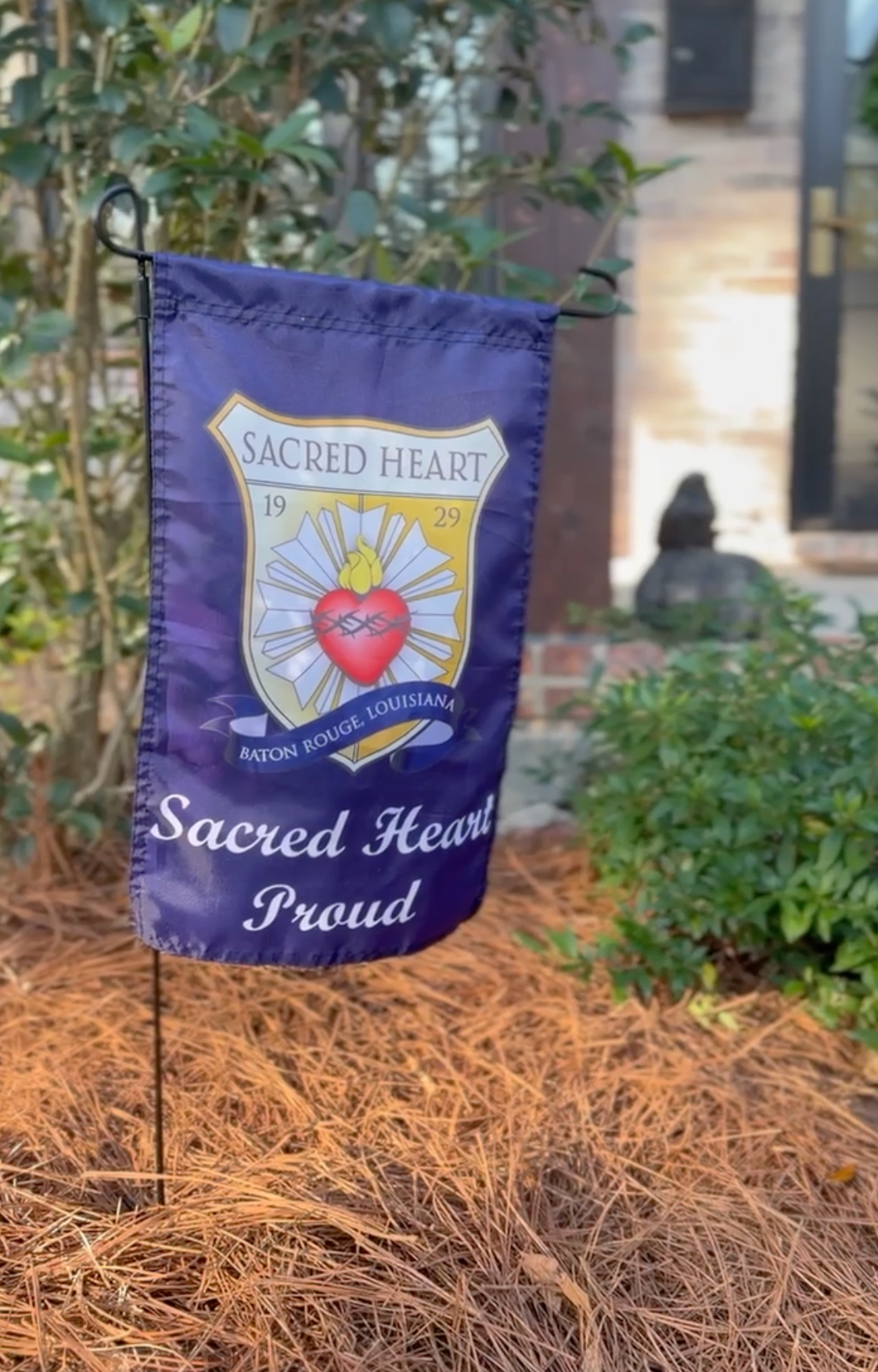 Navy Garden Flag