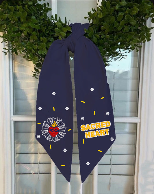 Beaded Wreath Sash - Navy [6 week turnaround time]