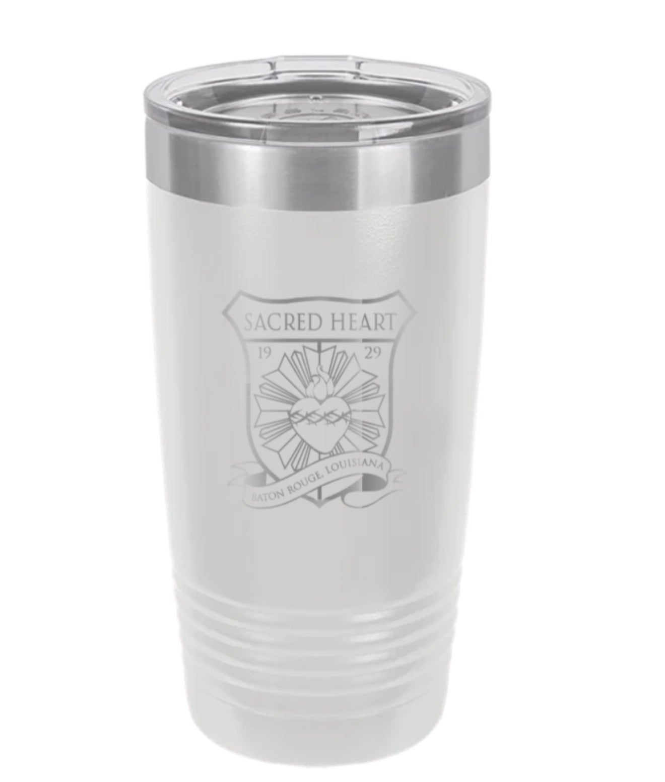 Engraved Drink Tumbler - White