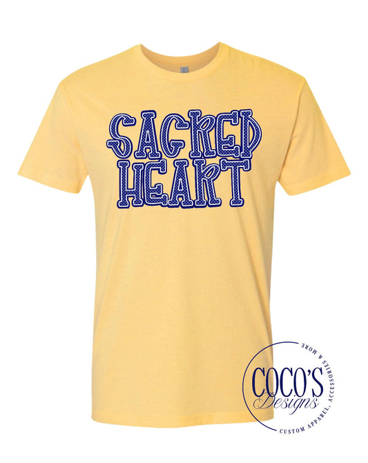 Polka Dot Sacred Heart Butter Tee