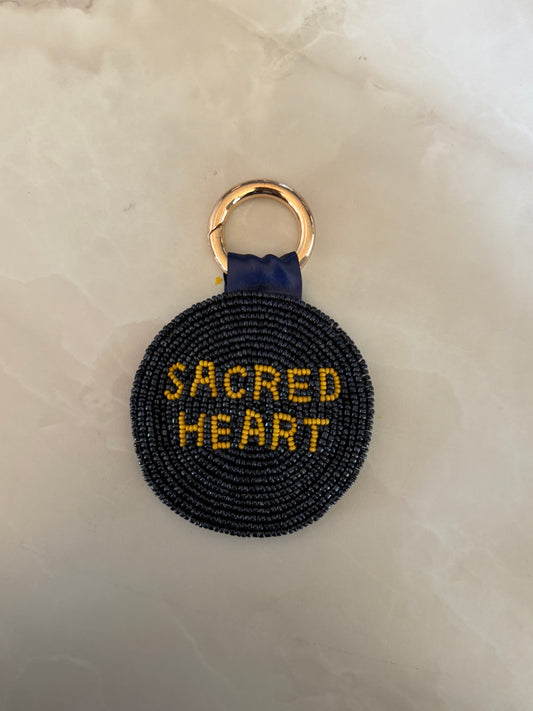 Beaded Keychain - Navy [6 week turnaround]